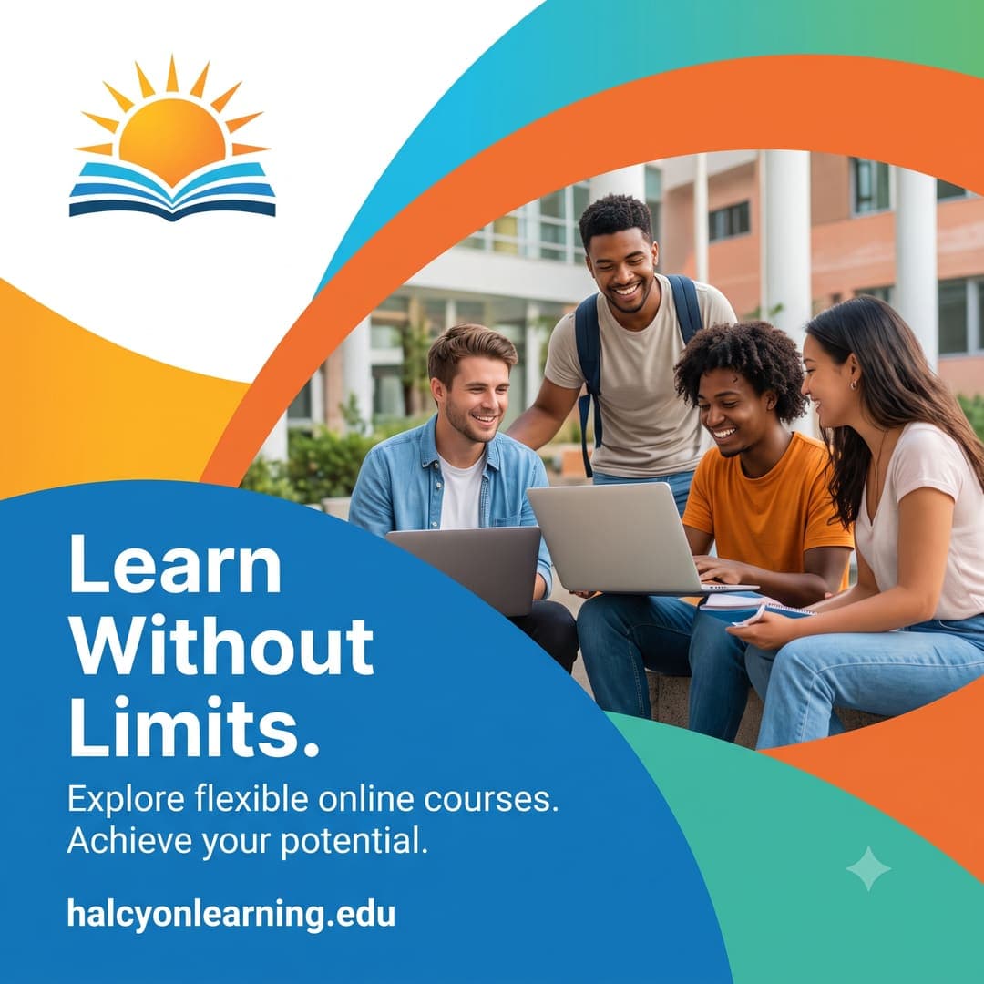 Back-to-school online courses post for Halcyon Learning